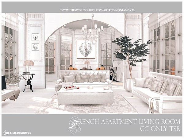 French Apartment Living Room by Moniamay72 from TSR