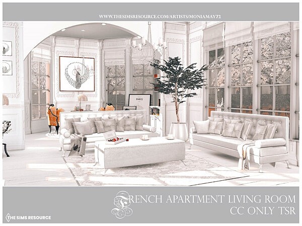 French Apartment Living Room by Moniamay72 from TSR