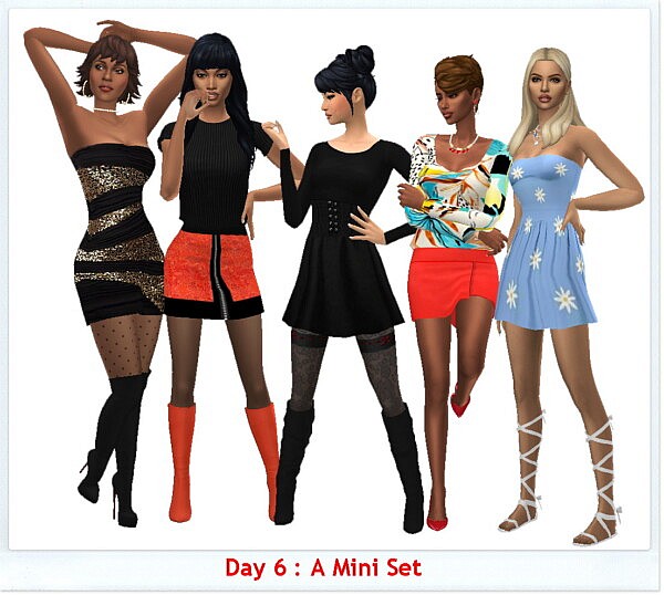 Mini Corset Dress from Sims 4 Sue
