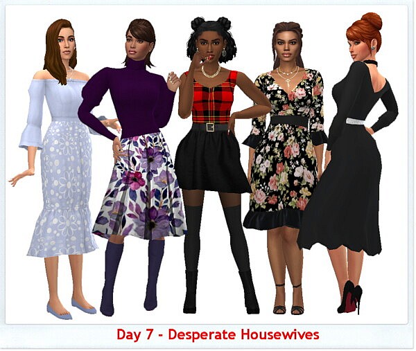Frilled Hem Dress from Sims 4 Sue