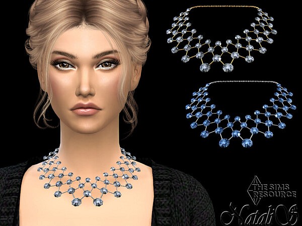 Crystal mesh necklace by NataliS from TSR