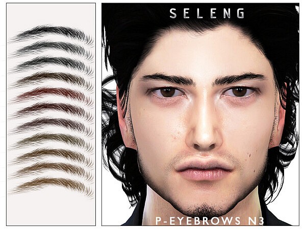 P Eyebrows N3 by Seleng from TSR