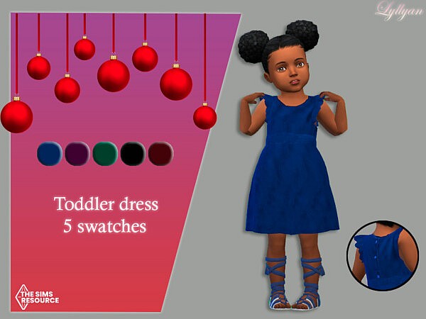 Toddler dress Bruna by LYLLYAN from TSR