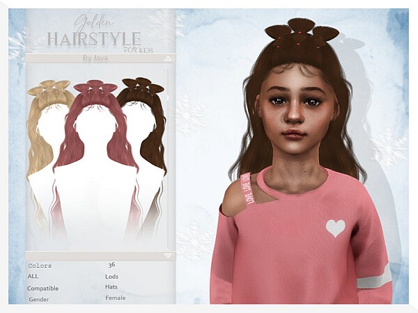 Golden (Child Hairstyle) by JavaSims from TSR
