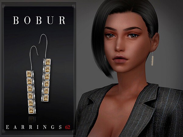 Diamond Earrings by Bobur3 from TSR