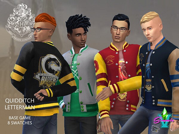 Hogwarts Quidditch Letterman by SimmieV from TSR