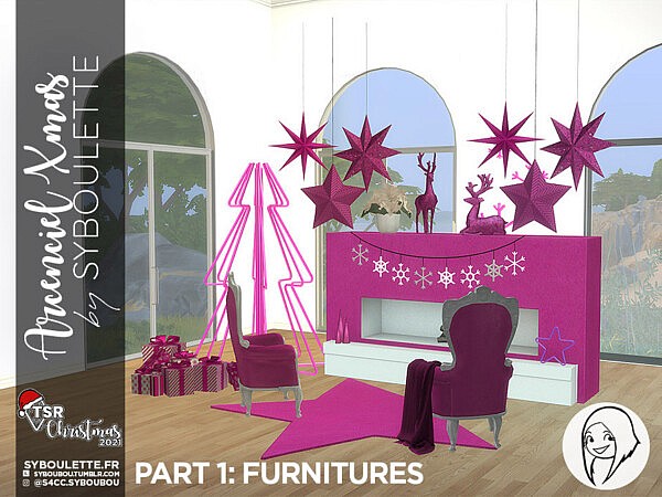 TSR Christmas 2021   Arcenciel Xmas   Part 2: Furniture by Syboubou from TSR