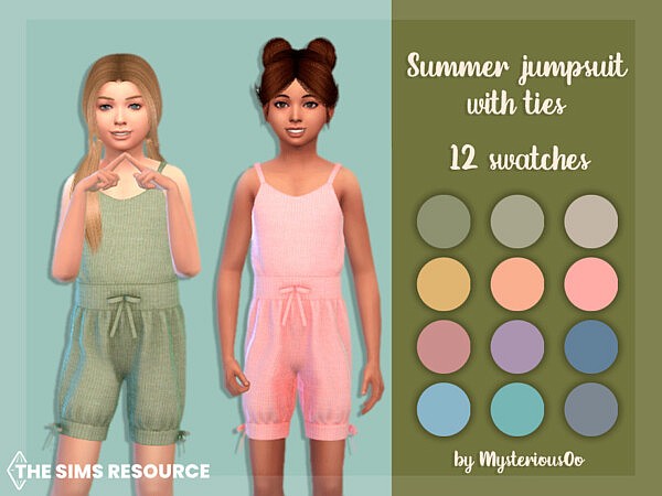 Summer jumpsuit with ties by  MysteriousOo from TSR