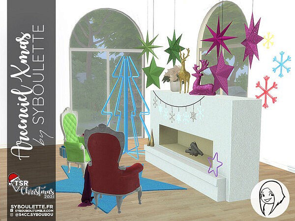 TSR Christmas 2021   Arcenciel Xmas   Part 2: Furniture by Syboubou from TSR