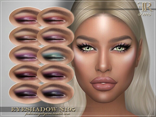 Eyeshadow N195 by FashionRoyaltySims from TSR