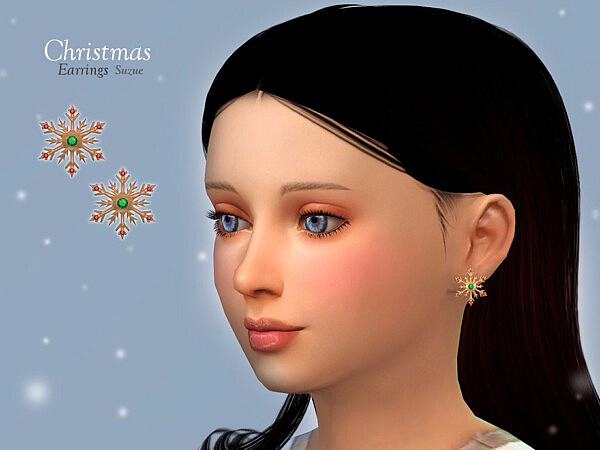 Christmas Earrings Child by Suzue from TSR