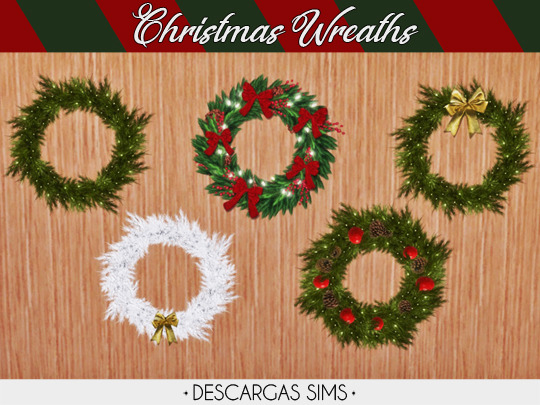 Christmas Wreaths from Descargas Sims