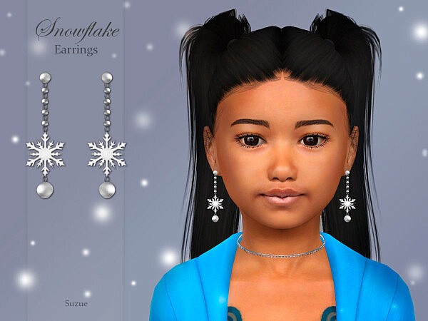 Snowflake Earrings Child by Suzue from TSR