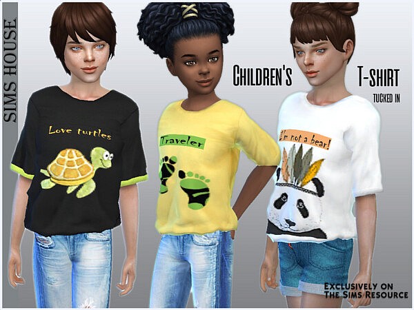 Childrens T shirt tucked in by Sims House from TSR