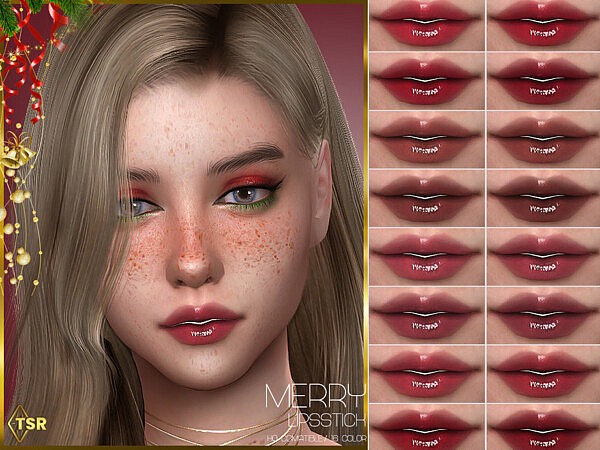 LMCS Merry Lipstick by Lisaminicatsims from TSR