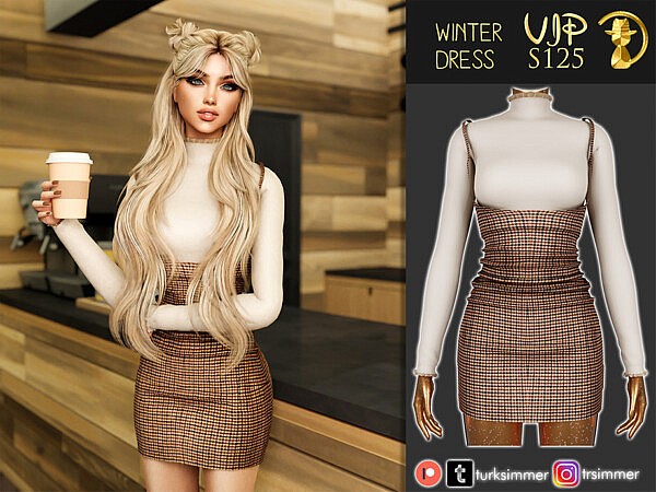 Winter Dress S125 by turksimmer from TSR