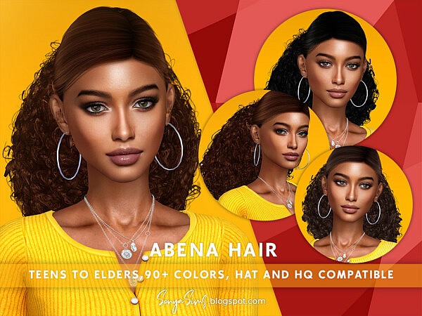 Abena Hair  by SonyaSimsCC from TSR