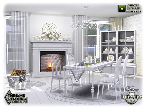 Rox Dining room new year 2021 by jomsims from TSR
