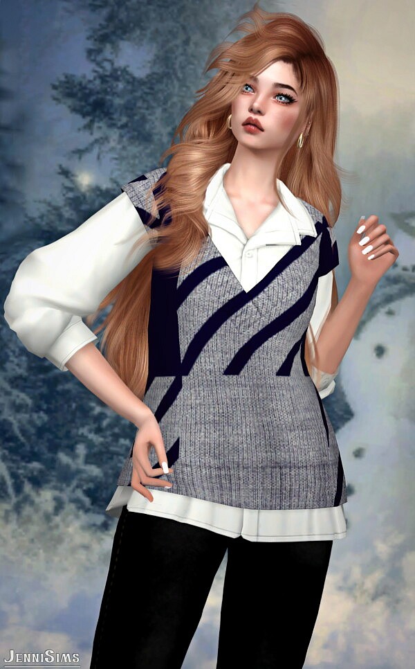 TOP sweater vest from Jenni Sims