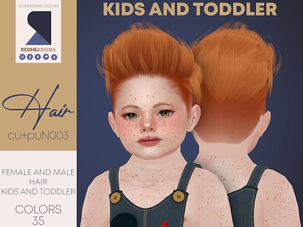 HAIR N003 from Red Head Sims