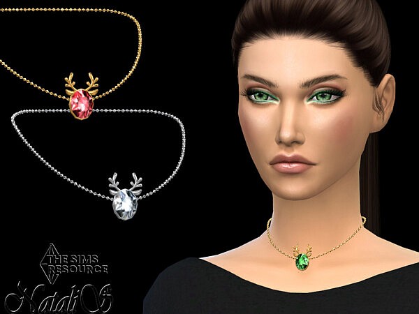 Christmas crystal reindeer pendant by NataliS from TSR