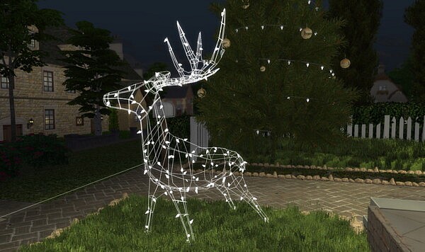 Christmas Reindeer light from Sims4Luxury