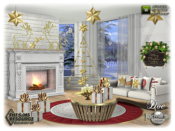 Doe christmas Living room by jomsims from TSR