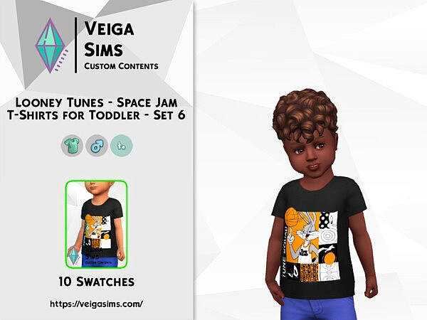 Space Jam T Shirts for Toddler   Set 6 by David Mtv from TSR