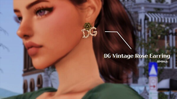Vintage Mermaid Dress & DG Vintage Rose Earrings from Rimings