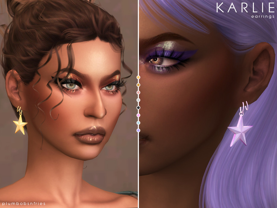 Karlie Earrings By Plumbobs N Fries From Tsr • Sims 4 Downloads 7991