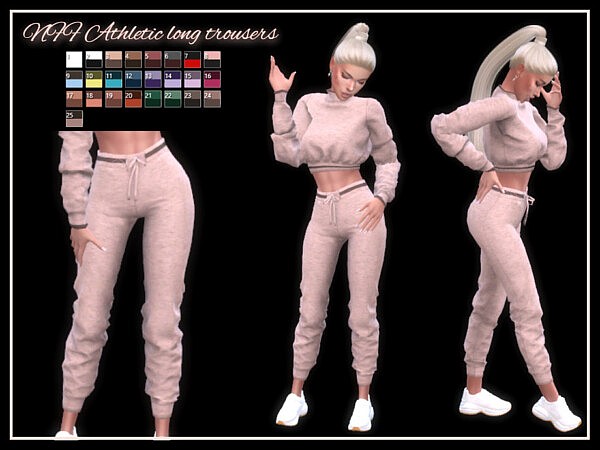 Athletic long trousers by Nadiafabulousflow from TSR