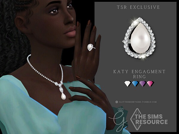 Katy Engagement Ring 3 by Glitterberryfly from TSR