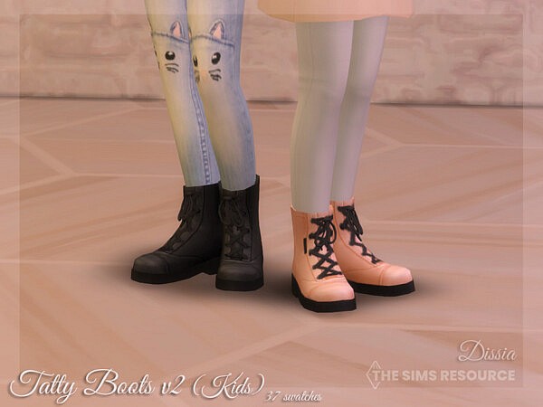 Tatty Boots v2 (Kids) by Dissia from TSR
