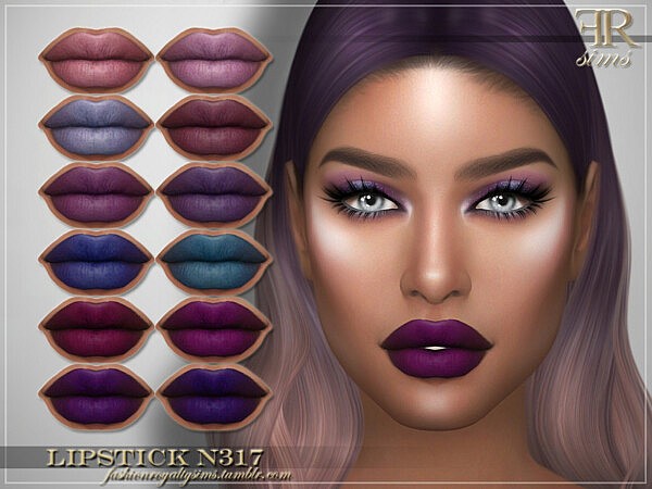 Lipstick N317 by FashionRoyaltySims from TSR