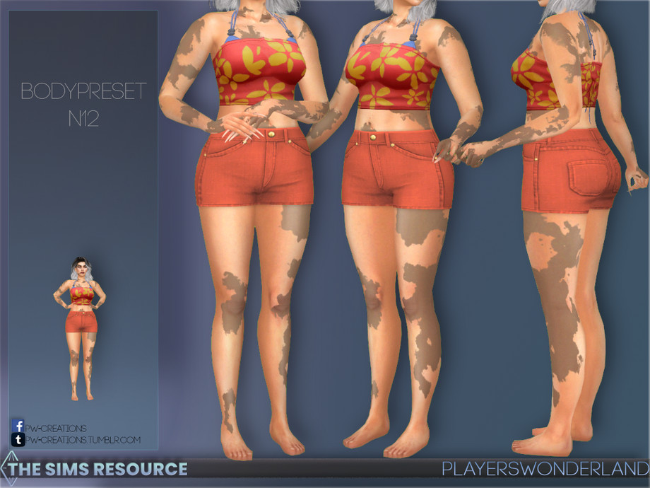 Bodypreset N12 By Playerswonderland From Tsr • Sims 4 Downloads