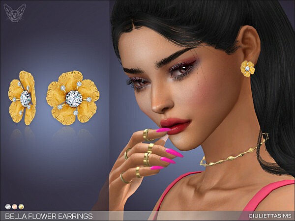 Bella Flower Earrings from Giulietta Sims