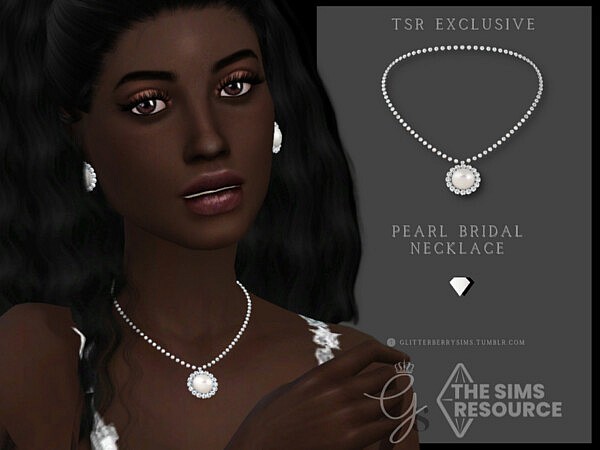 Pearl Bridal Necklace by Glitterberryfly from TSR