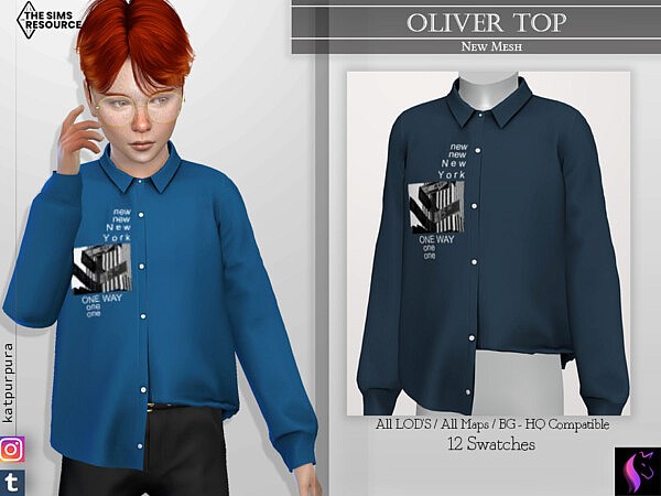 Oliver Top by KaTPurpura from TSR