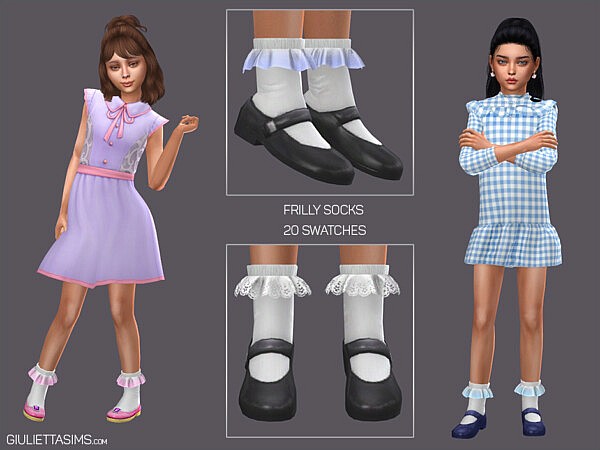 Frilly Socks For Kids from Giulietta Sims