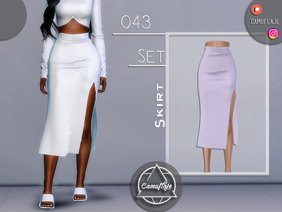 SET 043 - Skirt by Camuflaje from TSR • Sims 4 Downloads