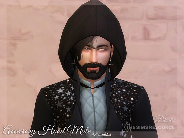 Accessory Hood Male by Dissia from TSR