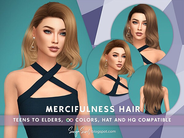 Mercifulness Hair by SonyaSimsCC from TSR