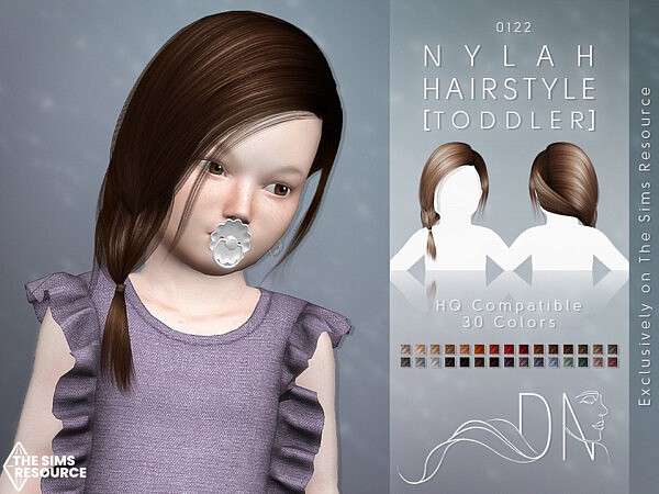 Nylah Hairstyle [Toddler] by DarkNighTt from TSR