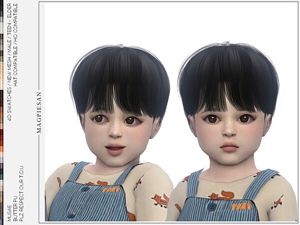 Butter Hair for Toddler by magpiesan from TSR
