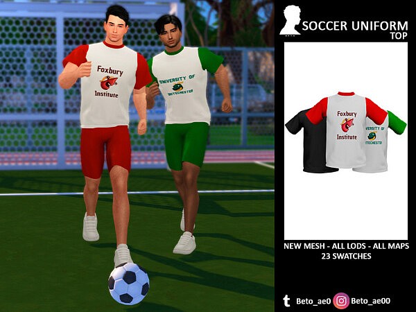 Soccer Uniform (Top) by Beto ae0 from TSR