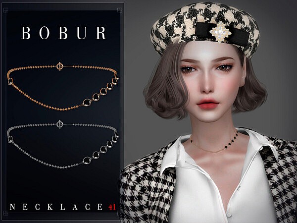 Necklace with black stone by Bobur3 from TSR