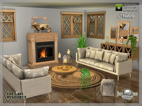 Nekda Livingroom by jomsims from TSR
