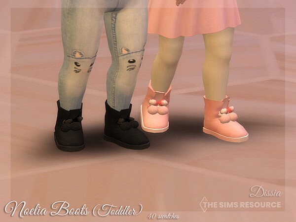 Noelia Boots (Toddlers) by Dissia from TSR