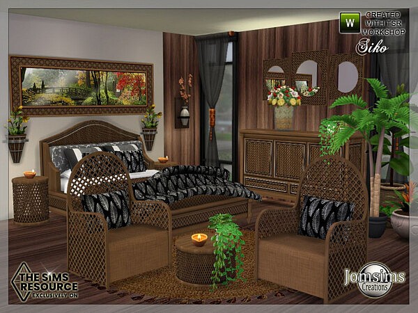Siko bedroom by jomsims from TSR