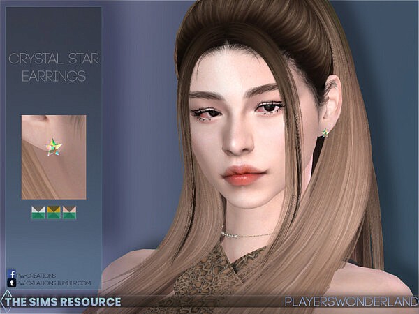 Crystal Star Earrings by PlayersWonderland from TSR